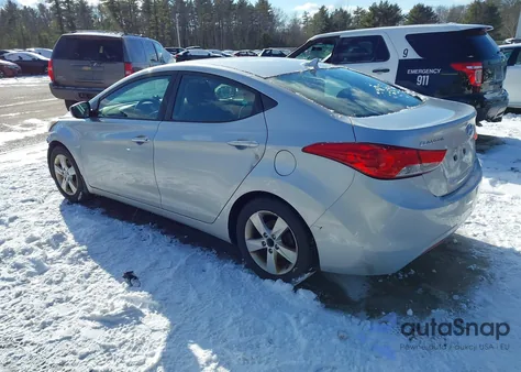 2013 Hyundai Elantra Gls from USA, damaged, VIN 5NPDH4AE0DH287487